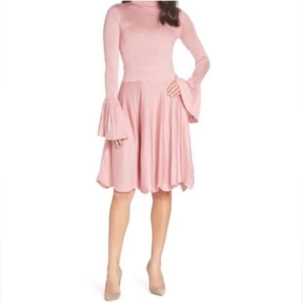 NWT $182 dusty pink turtleneck dress in size S by CAARA